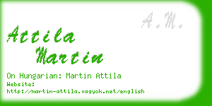 attila martin business card